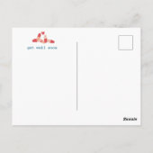 Get Well Soon Laughter vs Antibiotics CUSTOM ポストカード (裏面)