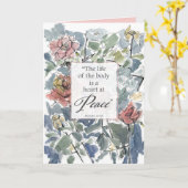 Get Well Soon Proverbs Scripture Religious Roses カード (黄色い花)