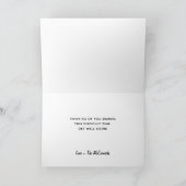 Get Well Soon Purple Blue Water パーソナライズされた Color カード (内部)