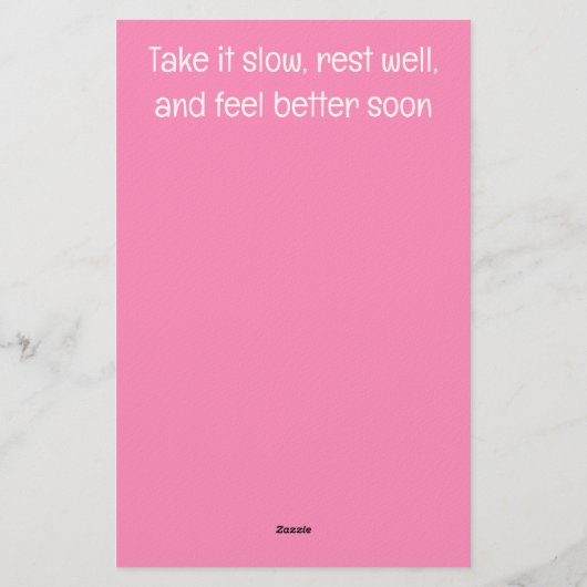 Get Well Soon – Spring Flu Recovery | Cozy Cat 便箋 (裏面)