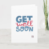 Get Well Soon - Stylish Font Card カード (正面)