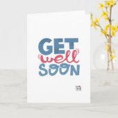 Get Well Soon - Stylish Font Card カード (黄色い花)