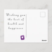 Get Well Soon Teacup ポストカード (裏面)