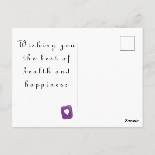 Get Well Soon Teacup ポストカード (裏面)