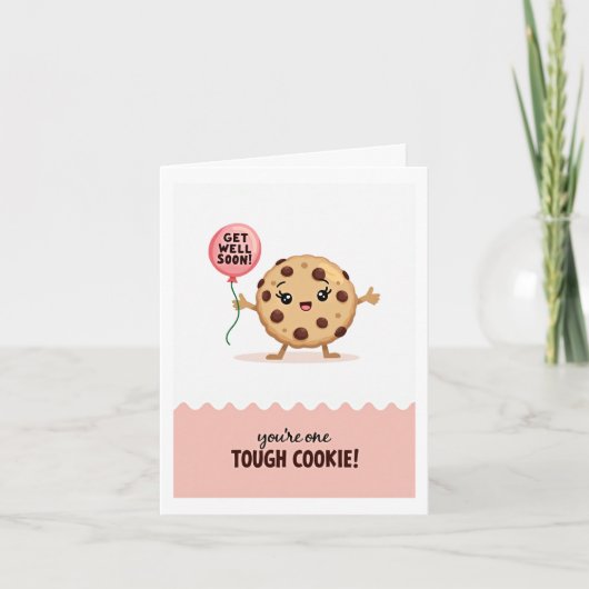 Get Well Soon TOUGH COOKIE Card カード (正面)