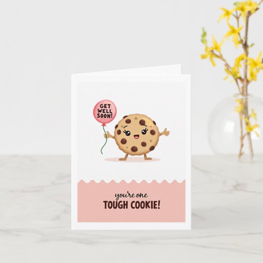 Get Well Soon TOUGH COOKIE Card カード (黄色い花)