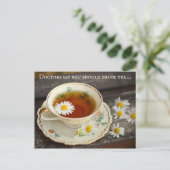 Get Well Soon Wine Loverポストカード ポストカード (スタンド正面)