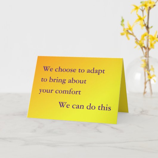 Get Well, We can Adapt Card カード (黄色い花)