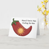 Get Welle Hot Red Chili Pepper Card – ウェスタン カード (黄色い花)