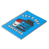 Get Wheysted - おもしろいボディビルトレーニング ノートブック (左側)