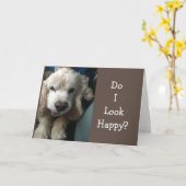 *GET WILL SOON" SAYS "SAD" DOGGIE CARD カード (黄色い花)