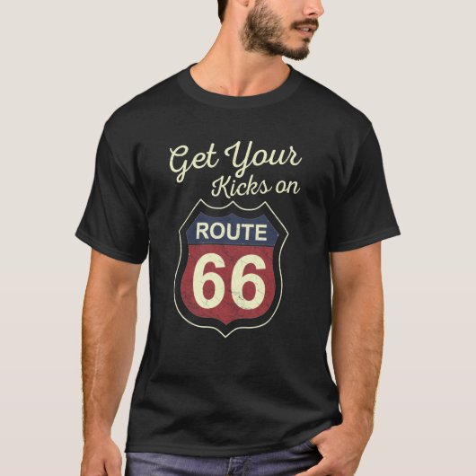 Get Your 蹴 - Route 66 Tシャツ (正面)