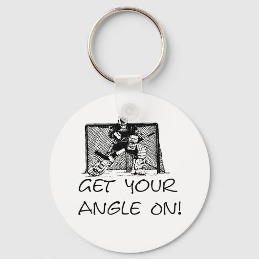 Get Your Angle On - Hockey Goalie Keychain キーホルダー (正面)