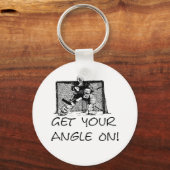 Get Your Angle On - Hockey Goalie Keychain キーホルダー (正面)