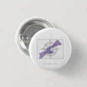 Get Your Bearings Island Compass Small Button Pin 缶バッジ (正面&裏面)
