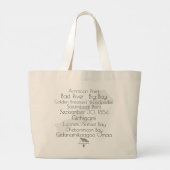 Get Your Bearings on Madeline Island Tote Bag ラージトートバッグ (裏面)
