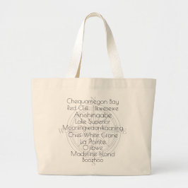 Get Your Bearings on Madeline Island Tote Bag ラージトートバッグ