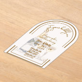 Get Your Bubbly On Wedding Shower アクリル招待状 (レイダウン)