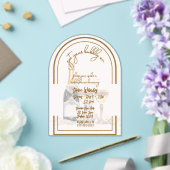 Get Your Bubbly On Wedding Shower アクリル招待状 (インサイチュ (ウェディング))