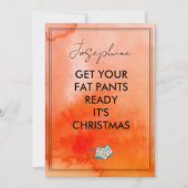 Get Your Fat Pants Readyおもしろいホリデーカード シーズンカード (正面)