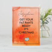 Get Your Fat Pants Readyおもしろいホリデーカード シーズンカード (スタンド正面)