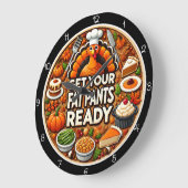 Get Your Fat Pants Ready ラージ壁時計 (傾斜)