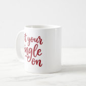 Get Your Jingle On Festive Christmas Mug コーヒーマグカップ (正面左)
