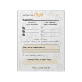 Get Your Mind RIGHT – 5-Minute Journal Notepad ノートパッド (回転)