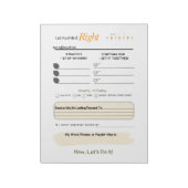 Get Your Mind RIGHT – 5-Minute Journal Notepad ノートパッド (回転)