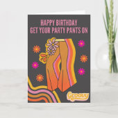 Get Your Party Pants On! Birthday Card カード (正面)
