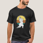 Get Your Paws In Position Retro Yoga Cat Present Tシャツ (正面)