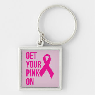 Get Your Pink On - Cancer認識度 キーホルダー