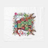 Get Your Ugly On! Velveteen Plush Blanket フリースブランケット (正面(横))