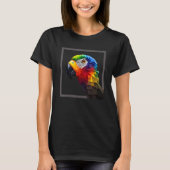 GET YOUR WILD ON Stylisch Polygon Parrot Head Tシャツ (正面)