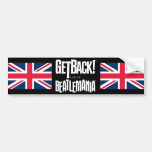 GetBack! ®のBeatlemaniaのバンパーステッカー バンパーステッカー
