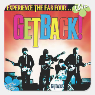 GetBack!®角ステッカー、光沢 スクエアシール