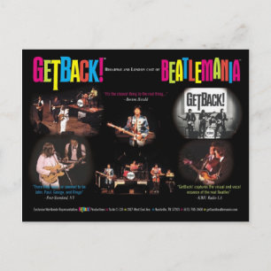 GetBack!® Beatlemaniaはがき ポストカード