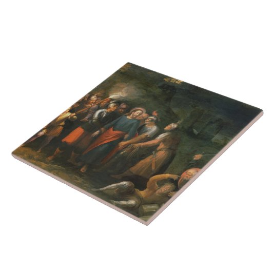 Gethsemaneの庭のキリスト タイル (側面)