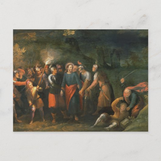 Gethsemaneの庭のキリスト ポストカード (正面)