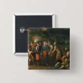 Gethsemaneの庭のキリスト 缶バッジ (正面&裏面)