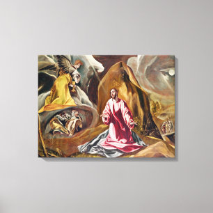 Gethsemane、c.1590の庭の苦悶 キャンバスプリント
