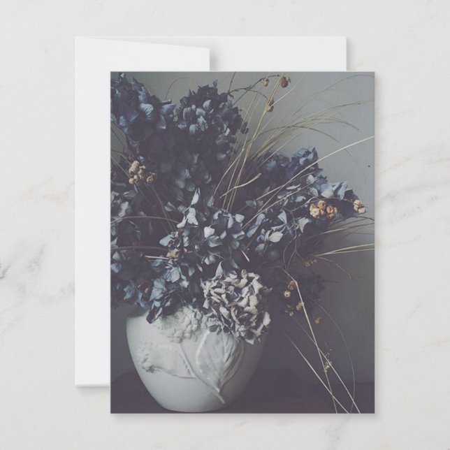 Getrocknete Hortensienblüten, zarte Schönheit. (正面)