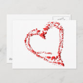 getropftes Herz ポストカード (正面/裏面)