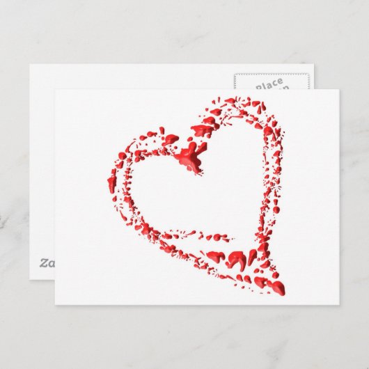 getropftes Herz ポストカード (正面/裏面)