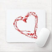 getropftes Herz マウスパッド (マウス)