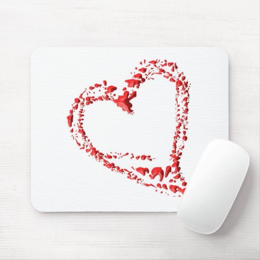 getropftes Herz マウスパッド (マウス)