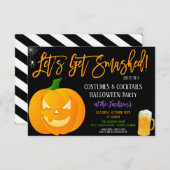 Get's Smashedハローウィンパーティ招待状 招待状 (正面/裏面)