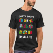 GetSolve Em競合パズルCube Cubing Tシャツ (正面)