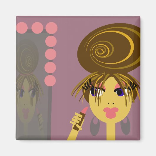 Gettinレディポップ・アートのアートマグネット マグネット (正面)