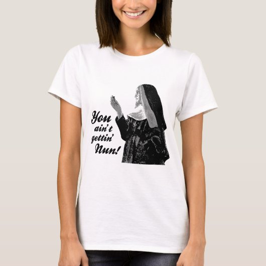 gettingの尼僧ではないです tシャツ (正面)